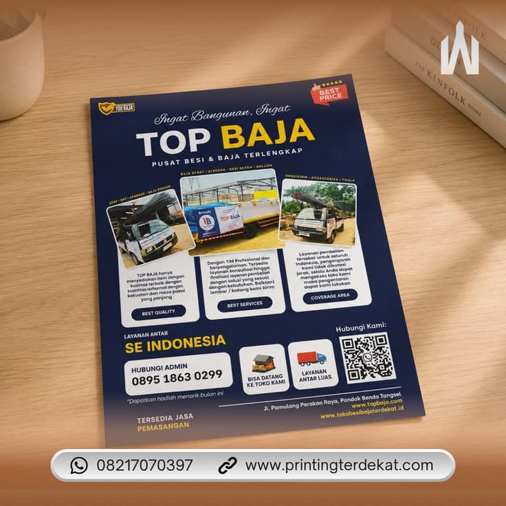 Brosur promosi full color hasil cetak profesional di My Print Express