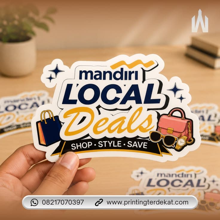 Sticker cutting custom vinyl berkualitas hasil digital printing My Print Express.