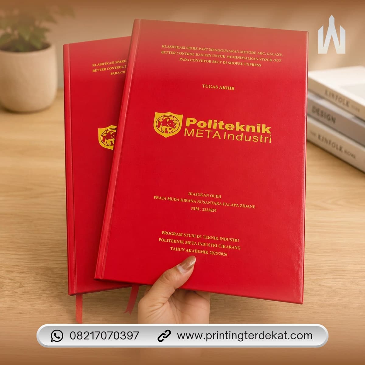 skripsi dan tesis premium dengan hotprint emas hasil My Print Express.