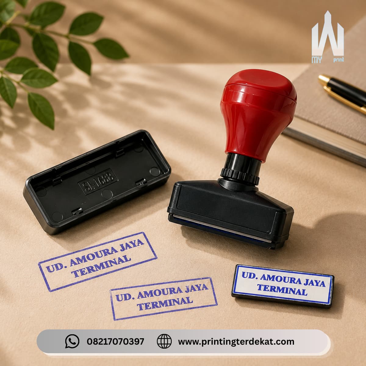 Stempel custom berkualitas dari My Print Express