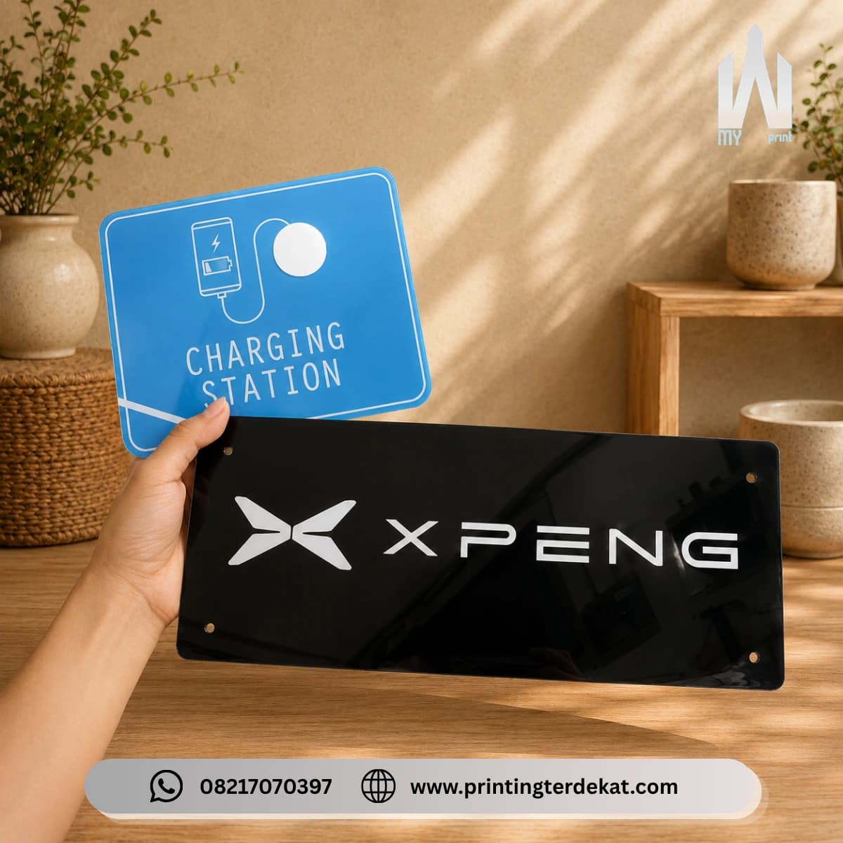 Akrilik custom untuk signage dari My Print.