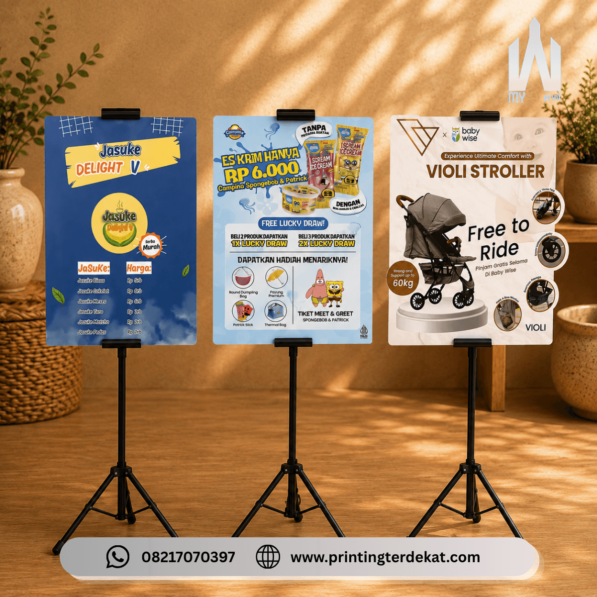 Tripod Banner untuk promosi dari My Print Express